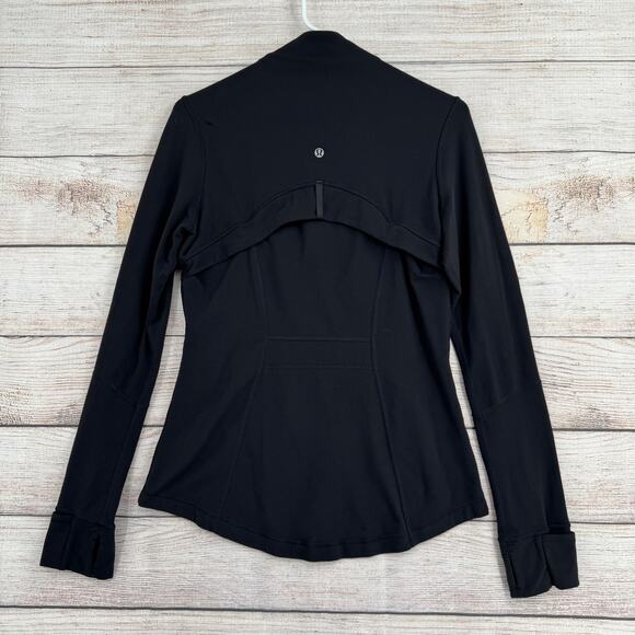 Lululemon Full Zip Define Jacket Womens 10 Black 2 Pocket Stretch Running - Picture 2 of 12